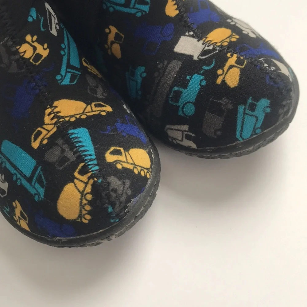 Baby Bogs Construction Trucks Boots (size 6)
